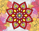 Mandala de flor sencilla