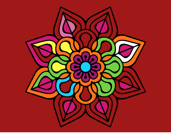 Mandala de flor sencilla