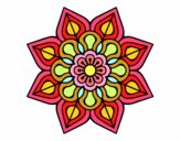 Mandala de flor sencilla