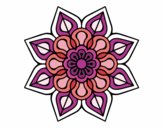 Mandala de flor sencilla