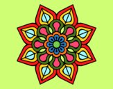 Mandala de flor sencilla