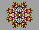 Mandala de flor sencilla