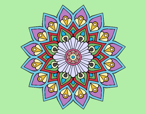 Mandala destello creciente