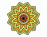 Mandala flor de girasol