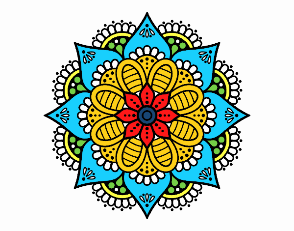 Mandala flor de primavera