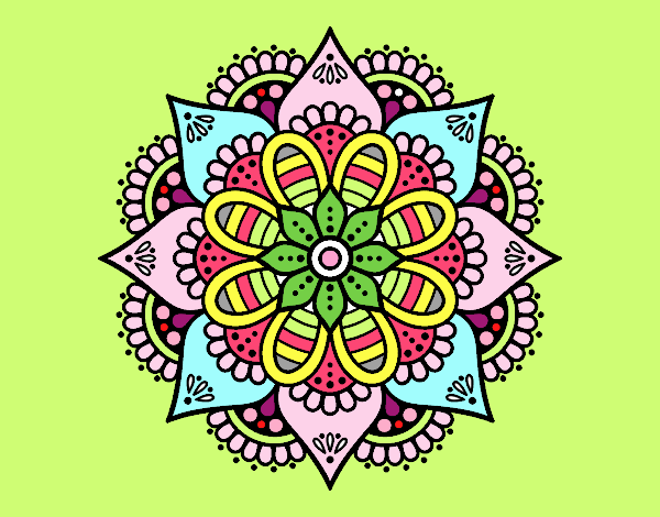 Mandala flor de primavera