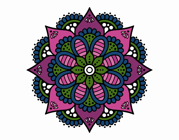 Mandala flor de primavera