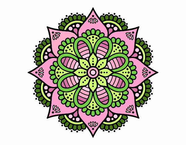 Mandala flor de primavera