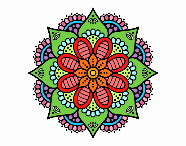 Mandala flor de primavera