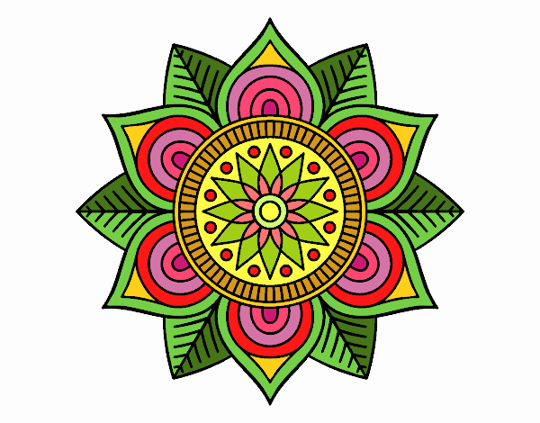 Mandala flor estelar