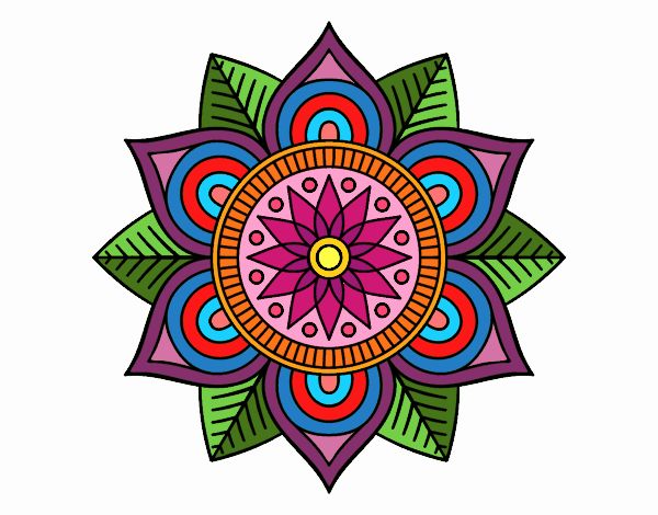 Mandala flor estelar