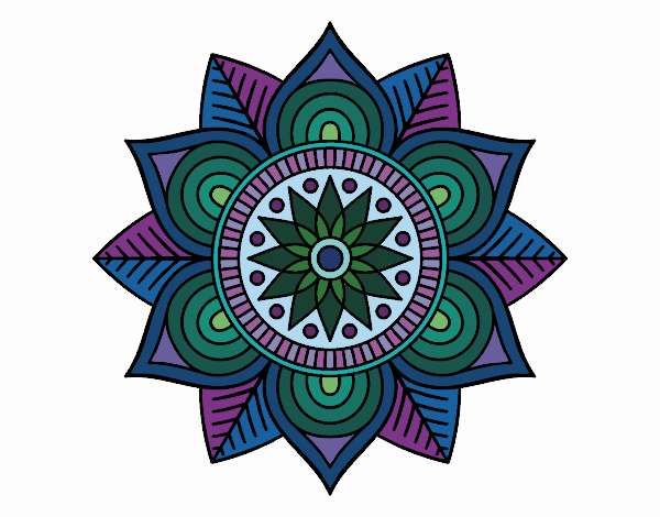 Mandala flor estelar