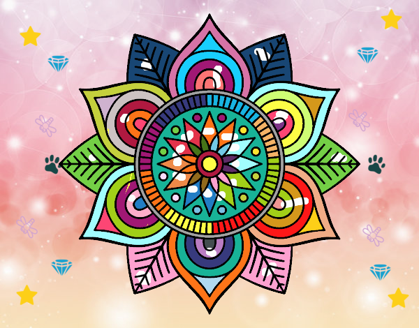 Mandala flor estelar