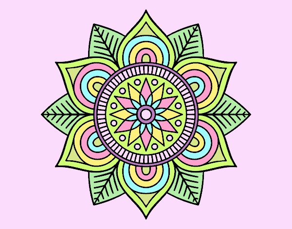 Mandala flor estelar