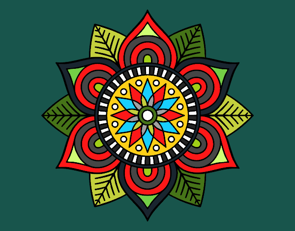 Mandala flor estelar