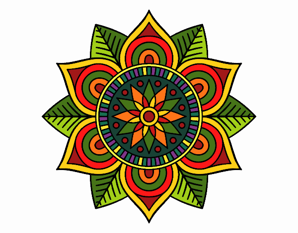 Mandala flor estelar