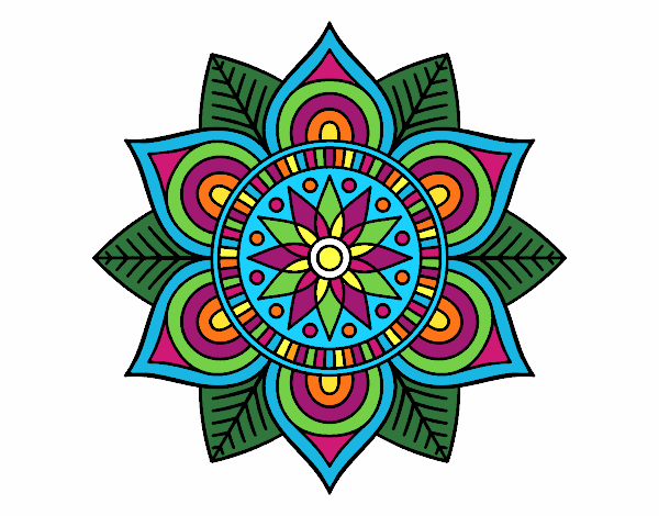 Mandala flor estelar