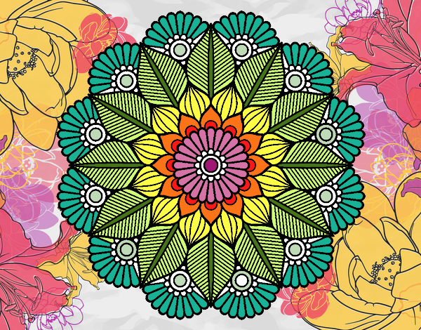 Mandala jardín vegetal