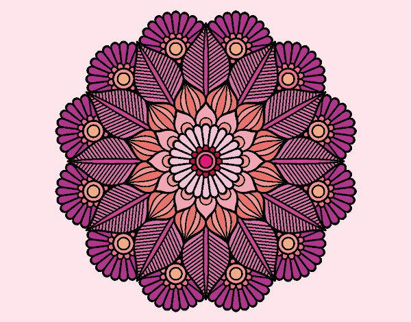 Mandala jardín vegetal