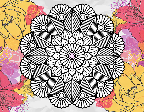 Mandala jardín vegetal