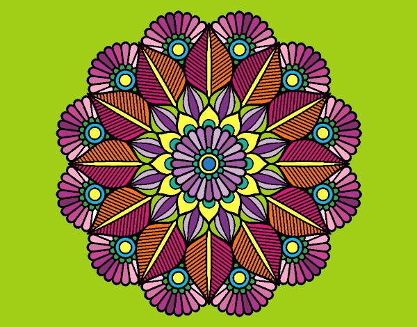 Mandala jardín vegetal