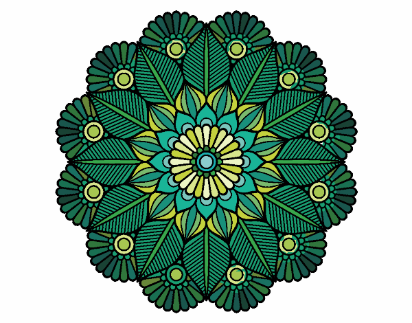 Mandala jardín vegetal