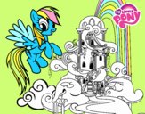 Rainbow Dash en su palacio