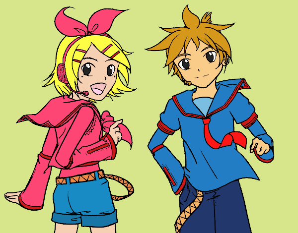 Rin y Len Kagamine Vocaloid