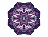 Un mandala de flor oriental