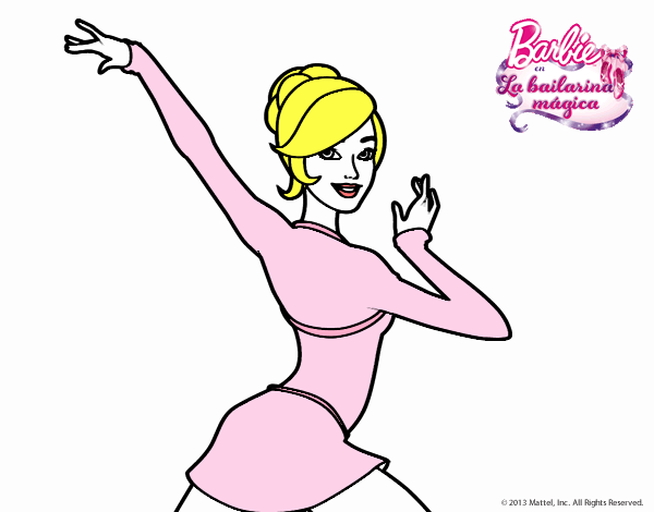 Barbie en postura de ballet