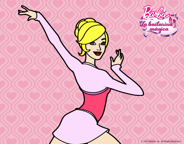 Barbie en postura de ballet