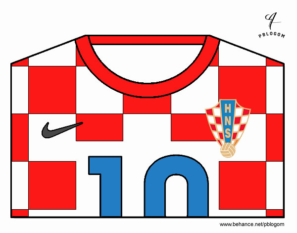 Camiseta del mundial de fútbol 2014 de Croacia