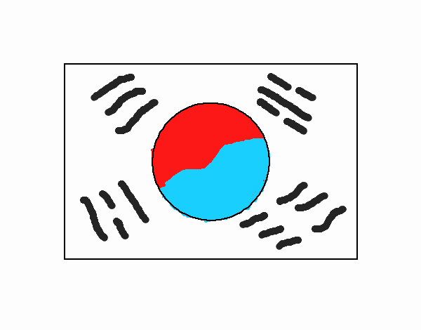 Bandera de corea del sur