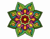 Mandala de flor sencilla