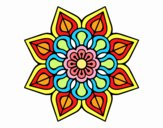 Mandala de flor sencilla