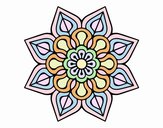 Mandala de flor sencilla