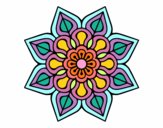 Mandala de flor sencilla