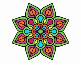 Mandala de flor sencilla