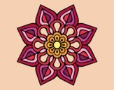 Mandala de flor sencilla