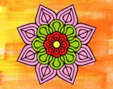 Mandala de flor sencilla