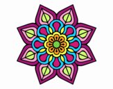 Mandala de flor sencilla