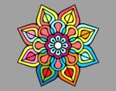 Mandala de flor sencilla