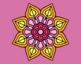 Mandala de flor sencilla