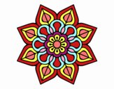 Mandala de flor sencilla