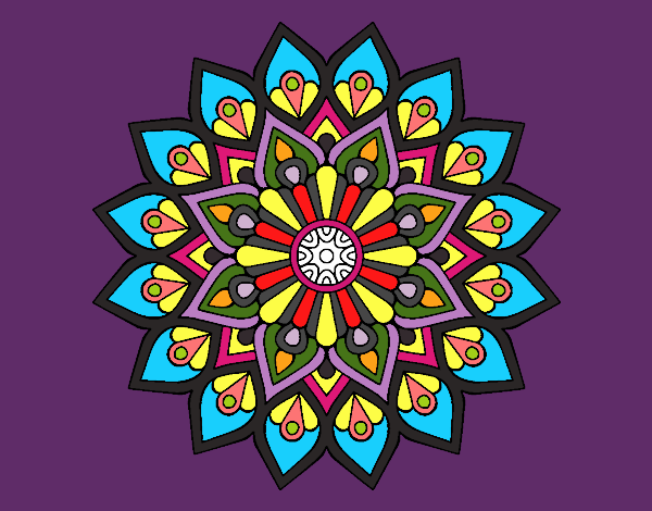 Mandala destello creciente