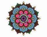 Mandala destello floral