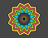 Mandala flor de girasol