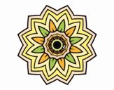 Mandala flor de girasol