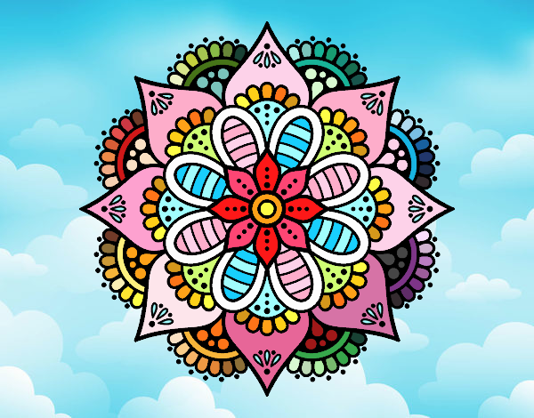 Mandala flor de primavera