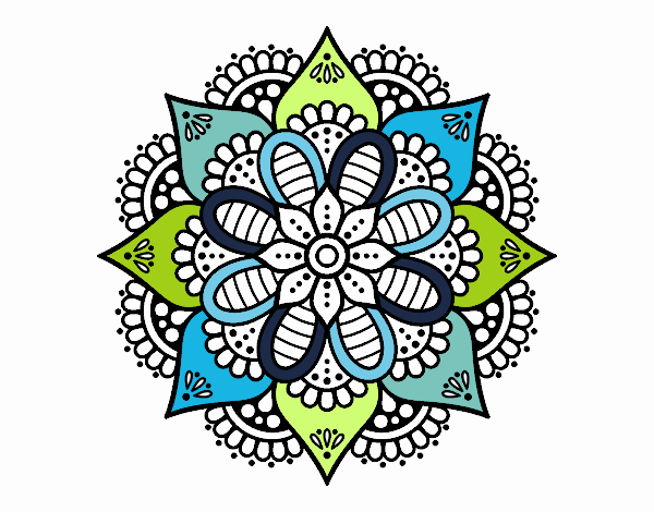 Mandala flor de primavera